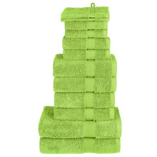 12-osaline rätikute komplekt SOLUND, roheline, 600 gsm