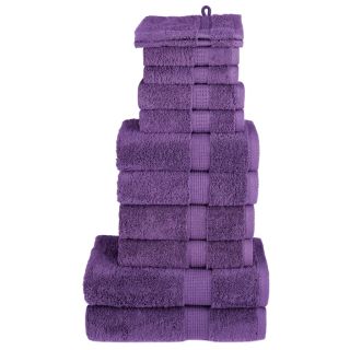 12-osaline rätikute komplekt SOLUND, lilla, 600 gsm