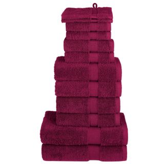 12-osaline rätikute komplekt SOLUND, veinipunane, 600 gsm