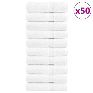 käterätikud SOLUND 50 tk, valge, 50x100 cm, 600 gsm