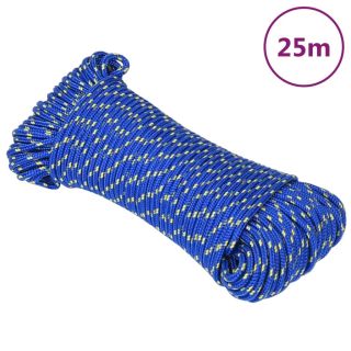 лодочный канат, синий, 4 мм, 25 м, полипропилен