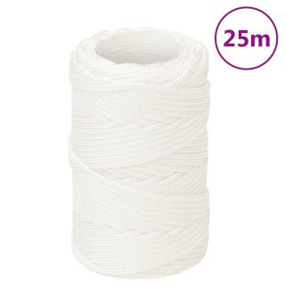 лодочный канат, белый, 2 мм, 25 м, полипропилен