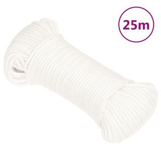 лодочный канат, белый, 3 мм, 25 м, полипропилен