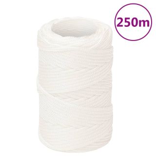 лодочный канат, белый, сплошной, 2 мм, 250 м, полипропилен