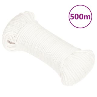 лодочный канат, белый, 5 мм, 500 м, полипропилен