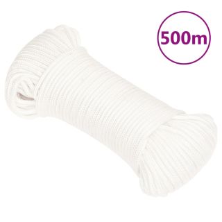 лодочный канат, белый, 4 мм, 500 м, полипропилен
