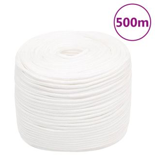 лодочный канат, белый, 8 мм, 500 м, полипропилен