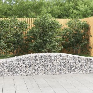 kaarekujuline gabioonkorv, 400x50x40/60 cm, tsingitud raud