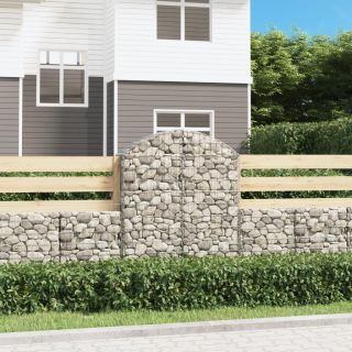 kaarekujuline gabioonkorv, 100x30x120/140 cm, tsingitud raud