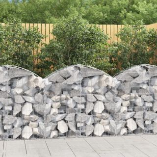 kaarekujuline gabioonkorv, 100x30x80/100 cm, tsingitud raud