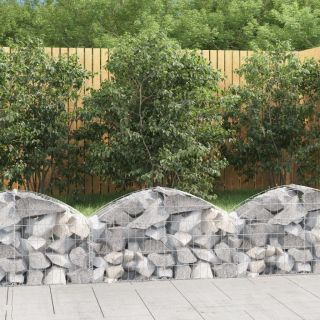 kaarekujuline gabioonkorv, 100x30x40/60 cm, tsingitud raud