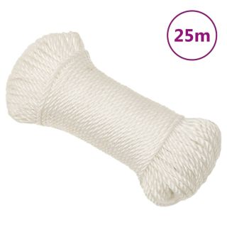 рабочая веревка, белая, 3 мм, 25 м, полипропилен