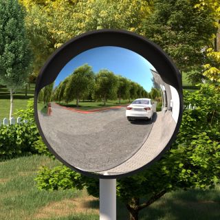 kumer õue liikluspeegel, must, Ø45 cm, polükarbonaat