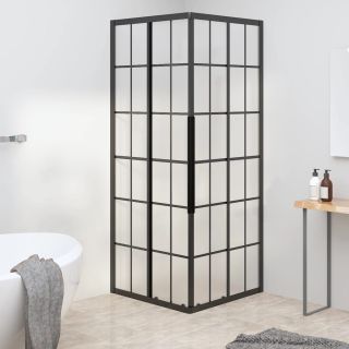 душевая кабина, матовое стекло ESG, 70 x 70 x 180 см, черный