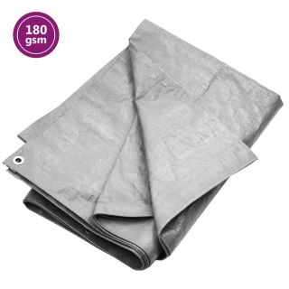 брезент, 180 г/м² 3x3 м, серый, HDPE