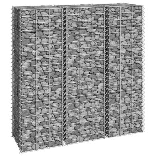gabioon taimelavad 3tk, 30 x 30 x 100 cm, raud