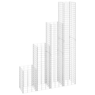 gabioon taimelavad 4 tk, 30x30x50/100/150/200 cm, raud