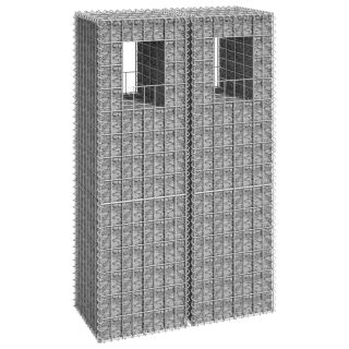 gabioonkorvid 2 tk, 40 x 40 x 140 cm, raud