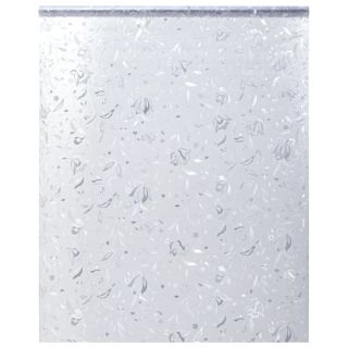 aknakile, jäätunud, lilledega muster, 90x500 cm, PVC