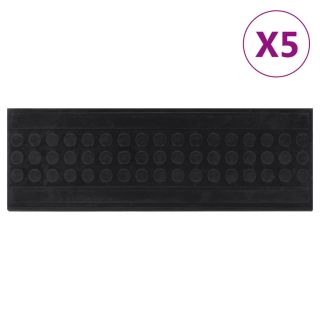 коврик для лестницы 5 шт, 25 x 75 см, резиновый