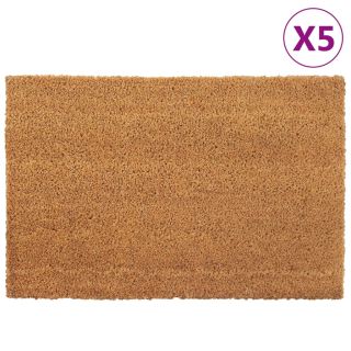 uksematid 5 tk, naturaalne, 40 x 60 cm, flokeeritud kookoskiud