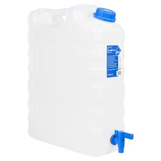 Канистра для воды с краном, прозрачная, 20 л, пластик