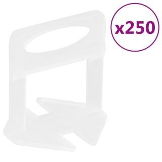 plaatide tasandussüsteemi klambrid 250 tk, 3 mm