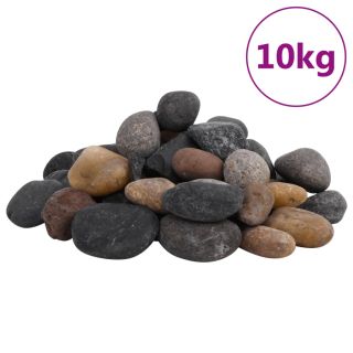 poleeritud veerkivi 10 kg, erivärvi, 5-8 cm