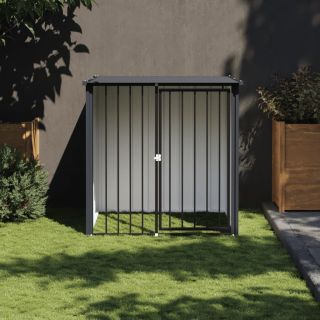 koerakuut katusega, must, 110x103x109 cm, teras