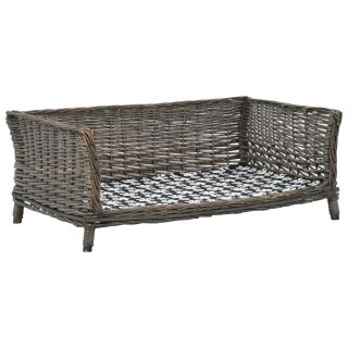 koerapesa pehmendusega, hall, 90 x 54 x 35 cm looduslik paju