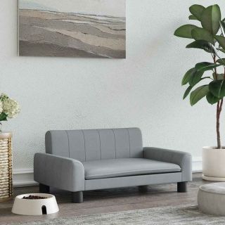 koeravoodi, helehall, 70 x 45 x 30 cm, kangas