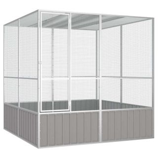linnupuur, hall, 213,5x217,5x211,5 cm, tsingitud teras
