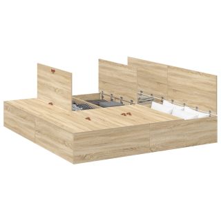 Hoiukohaga Voodi Raam Sonoma Tamme 180x200 cm