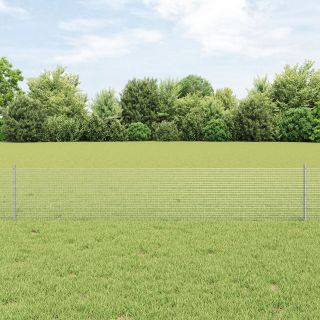 Keermestatud Traadi Aed 11 U Postiga Hõbedane 0.4x25 m Teras