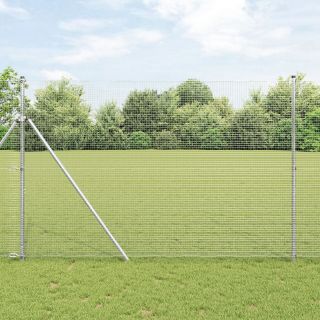 Aiapostide komplekt 2 tk Tsingitud teras 10 x 1.5 m Vastupidav