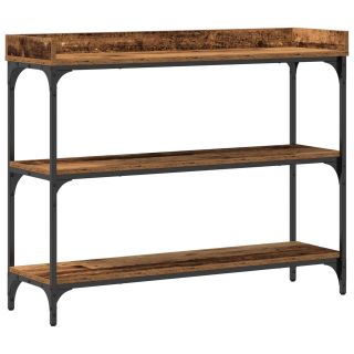 Kapp Vanast Puidust 100x30x80 cm Töödeldud Puit ja Teras