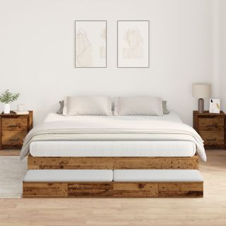 Hoiuvoodi Raam Vanast Puidust 180x200 cm