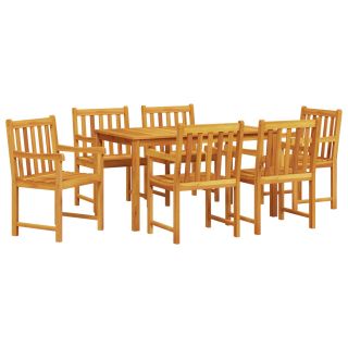 7-osaline aed-diningset tugevast akaatsiapuidust
