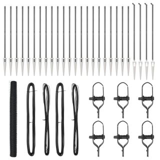 kuusnurga aed Hall 1.5x50 m Teras,aiapostid tüübliga 13 tk Ø32 mm 170 cm galvaniseeritud teras