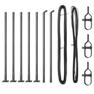 Aiapostid Aluspindadega 7 tk Ø32mm 70cm Galvaniseeritud Teras