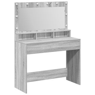 Tualettlaud LED-valgustusega Hall Sonoma 100x41x135 cm