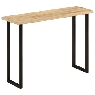 konsoollaud naturaalsete servadega, 105 x 33 x 76 cm, mangopuit