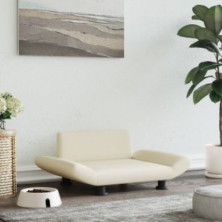 koeravoodi, kreemjas , 70 x 45 x 28 cm, kunstnahk