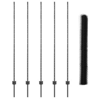 Kaatardikohad 10 tk U-Kanal Hall 160 cm Teras,Kuusnurk Aed Hall 1.6x10 m Teras