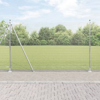 keermestatud traadi aed 7 flangeeritud postiga 1.6x10 m tsinkterasest