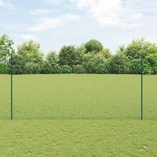 keermestatud traadi aed 11 U postiga Roheline 1.6x25 m Teras