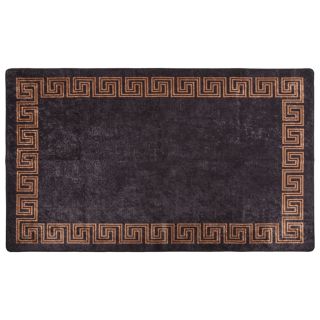 vaip, pestav, must ja kuldne, 120 x 170 cm, libisemisvastane