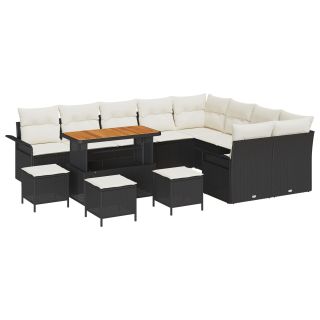 13-osaline aia diivanikomplekt padjadega must polü rattan akatsia,2-iste aia diivan hoiuruumiga ja padjadega must polü rattan,4-osaline aia söögikomplekt padjadega must polü rattan akatsia