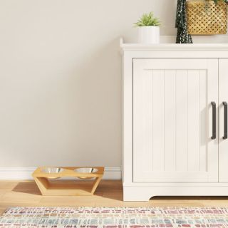 Миски для собак высокие, 35,5 x 18 x 10,5 см, бамбук