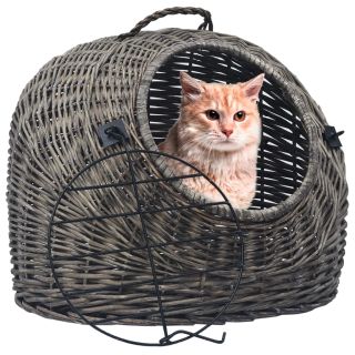 kassi transpordipuur, hall, 50 x 42 x 40 cm, naturaalne paju
